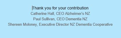 Draft NZ Dementia Action Plan 3